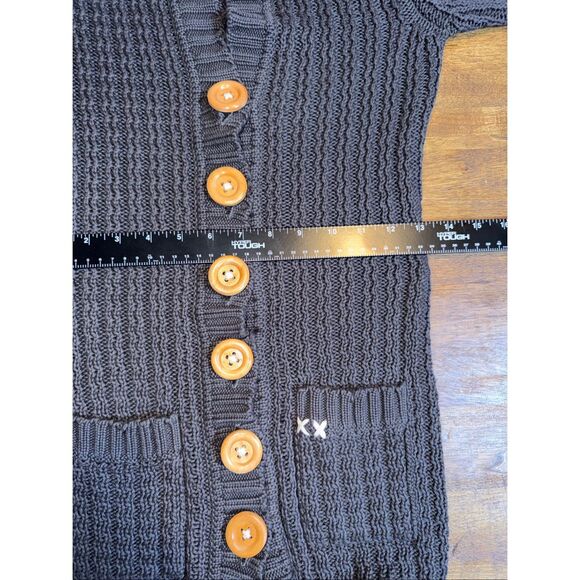 Project E Vintage Knit Long Cardigan Sweater - Picture 6 of 8